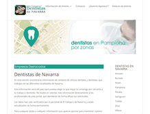 Tablet Screenshot of dentistanavarra.com